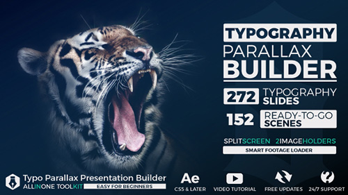 Big Typo Parallax Presentation Builder - Project for After Effects (Videohive)