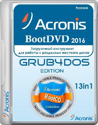 Acronis BootDVD 2016 Grub4Dos Edition v.39 13in1 (2016/RUS)