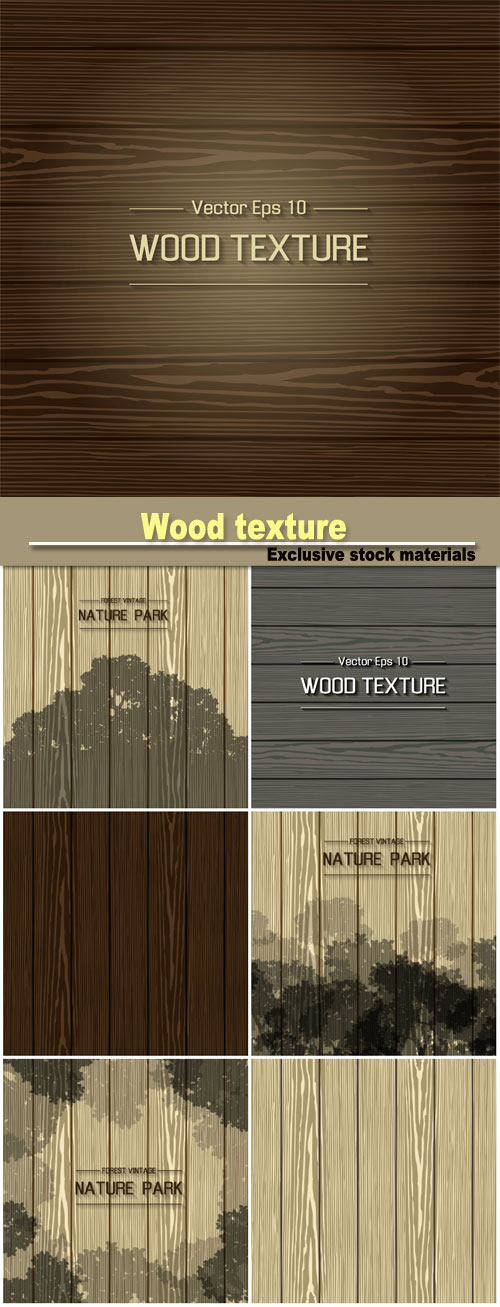 Wood texture, vector illustration