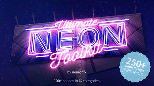 Ultimate Neon Toolkit - Neon Sign Mockup Kit - Project for After Effects (Videohive)
