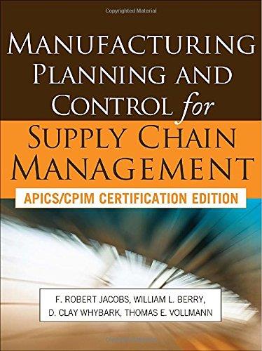 Manufacturing Planning and Control for Supply Chain Management!