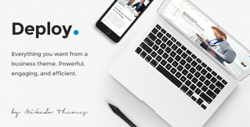 [NULLED] Deploy - A Clean & Modern Business Theme product graphic