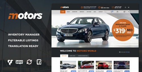 Nulled Motors v2.3 - Car Dealership WordPress Theme download