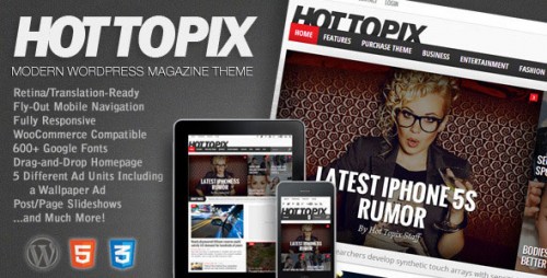 Nulled Hot Topix v3.0.3 - Modern WordPress Magazine Theme cover