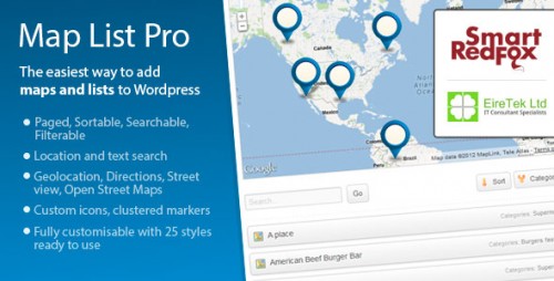 Download Nulled Map List Pro v3.21.8 - Google Maps & Location directories - WordPress Plugin product image
