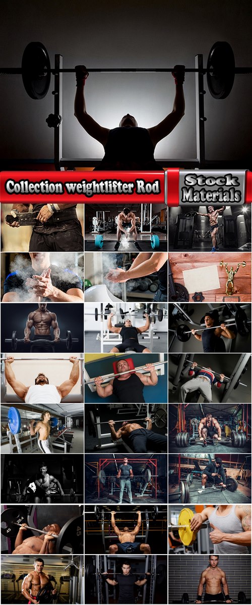 Collection weightlifter Rod gym bench sports equipment 25 HQ Jpeg