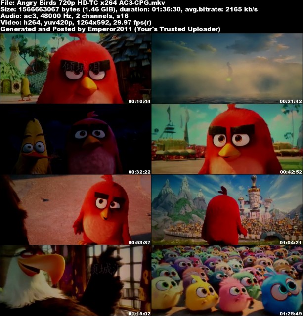 The Angry Birds Movie 2016 720P.mkv