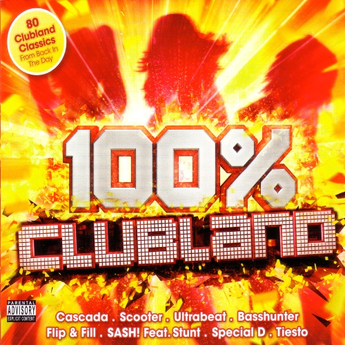 100% Clubland 5CD (Continuous Mixes) (2016)
