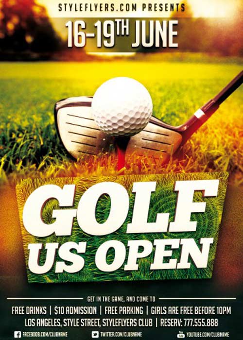 Golf Championship V1 PSD Flyer Template