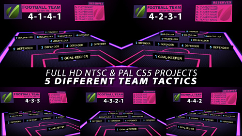 Football Team Tactics - Project for After Effects (Videohive)