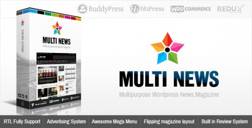 Nulled Multinews v2.5.2 - Multi-purpose WordPress News, Magazine product picture