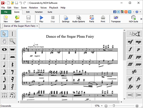Crescendo Music Notation Editor 1.76 + Portable 