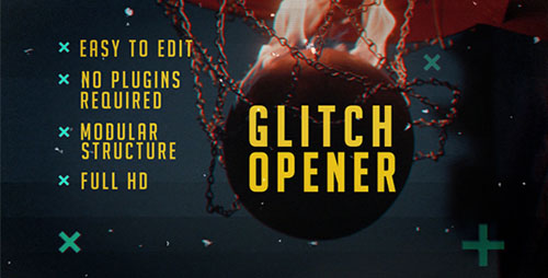 Glitch Opener 15355000 - Project for After Effects (Videohive)