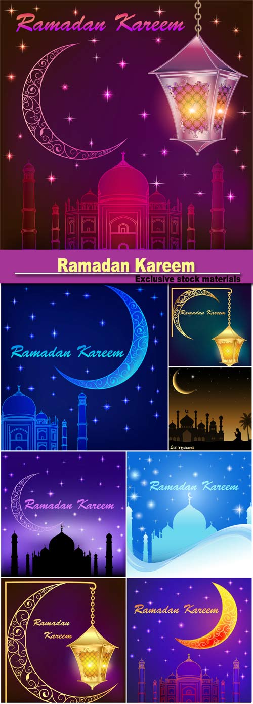Ramadan Kareem islamic background, eid mubarak, islam holly month