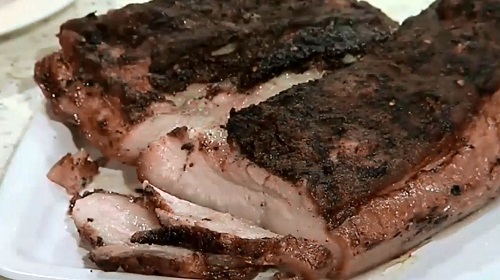 Кубанский борщ-Запеченная свиная брюшина в духовке рецепт (2016)