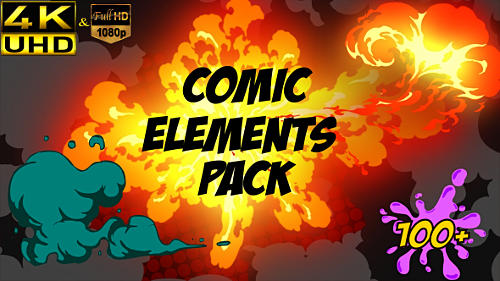 Comic Element Pack - Project for After Effects (Videohive)