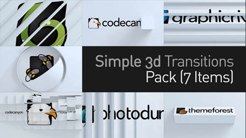 3D Simple Transitions Pack - Project for After Effects (Videohive)