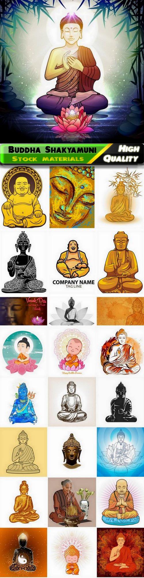 Buddha Shakyamuni and religion buddhism and faith - 25 Eps
