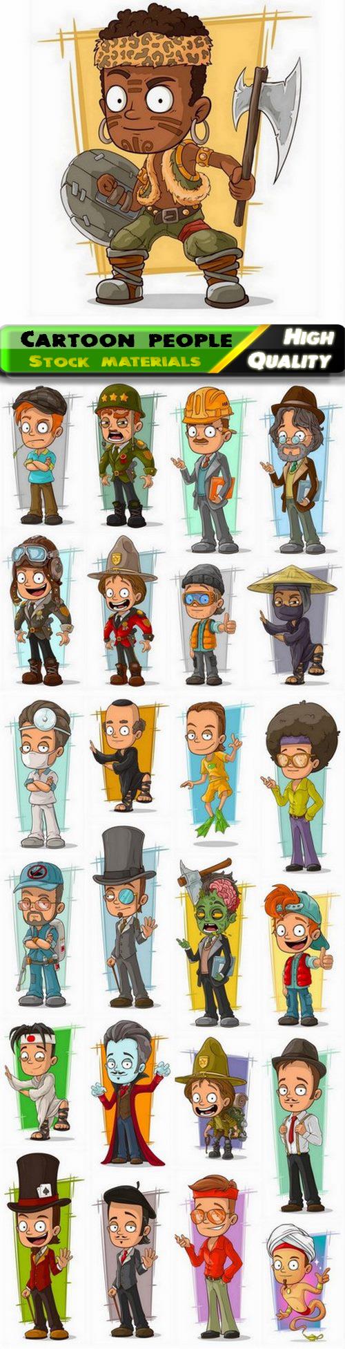 Funny cartoon human and people of different profession 2 - 25 Eps