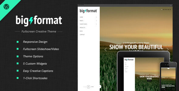 Nulled ThemeForest - BigFormat v1.4.3 - Responsive Fullscreen WordPress Theme