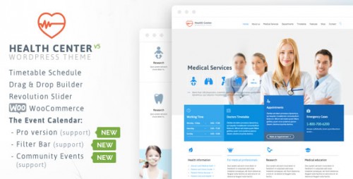 Nulled Health Medical Center v15 - Responsive Theme Product visual